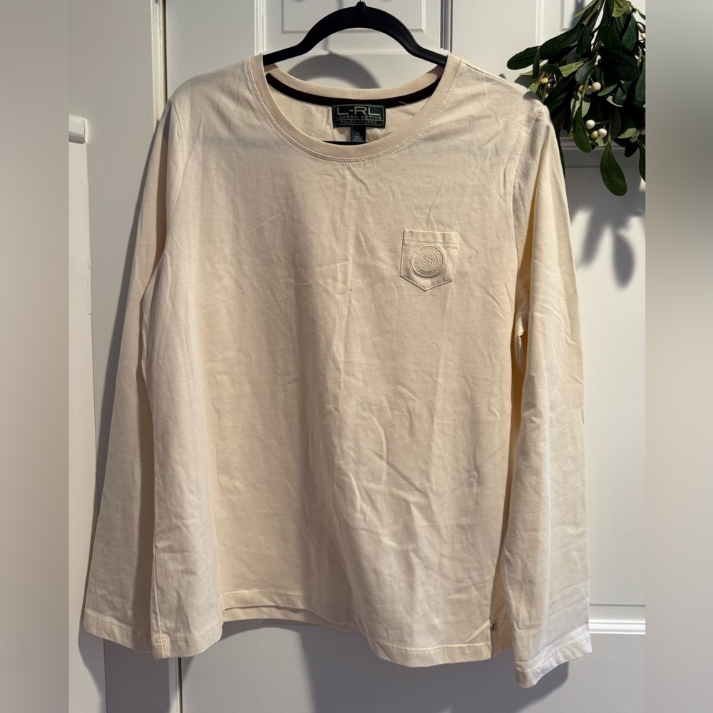 Lauren  Cream Long Sleeve T-Shirt